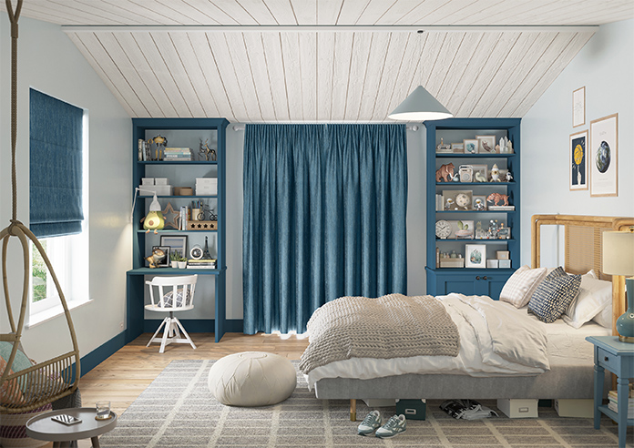 Cascade, Vivid Blue - Made to Measure Curtains - Image 15